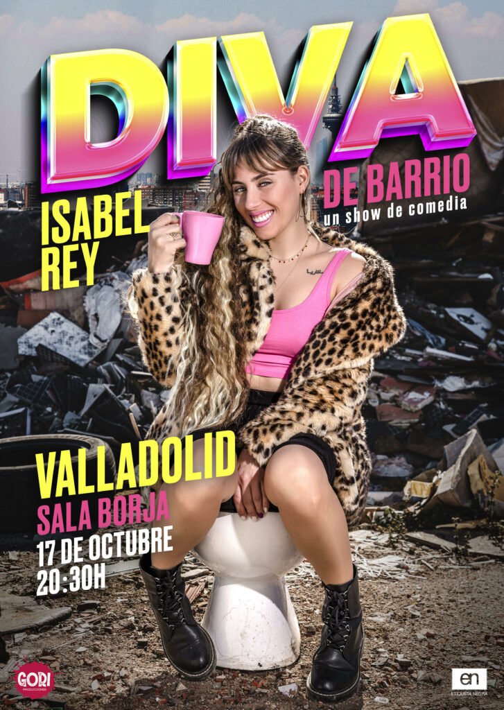 Isabel Rey, presenta Diva de barrio un show de comedia.
